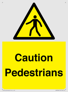 Caution Pedestrians